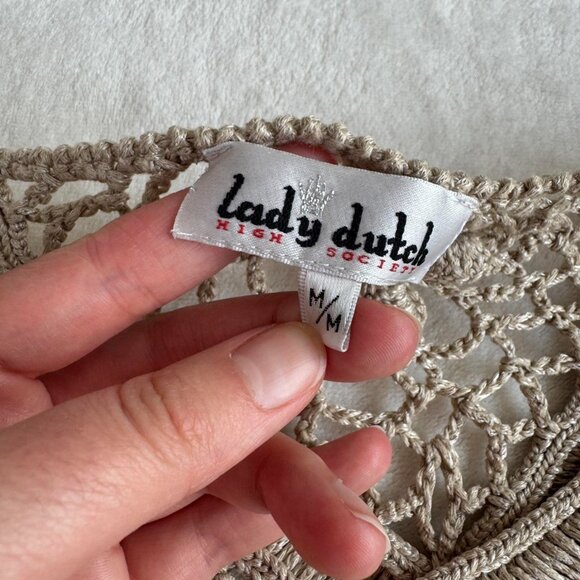 lady dutch tan crochet top - Picture 7 of 7